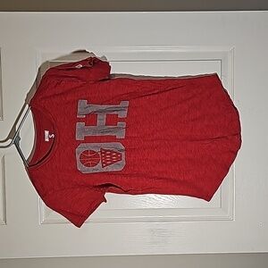 Ohio State Basketball Scarlet Gray Short Sleeve T-shirt Size S